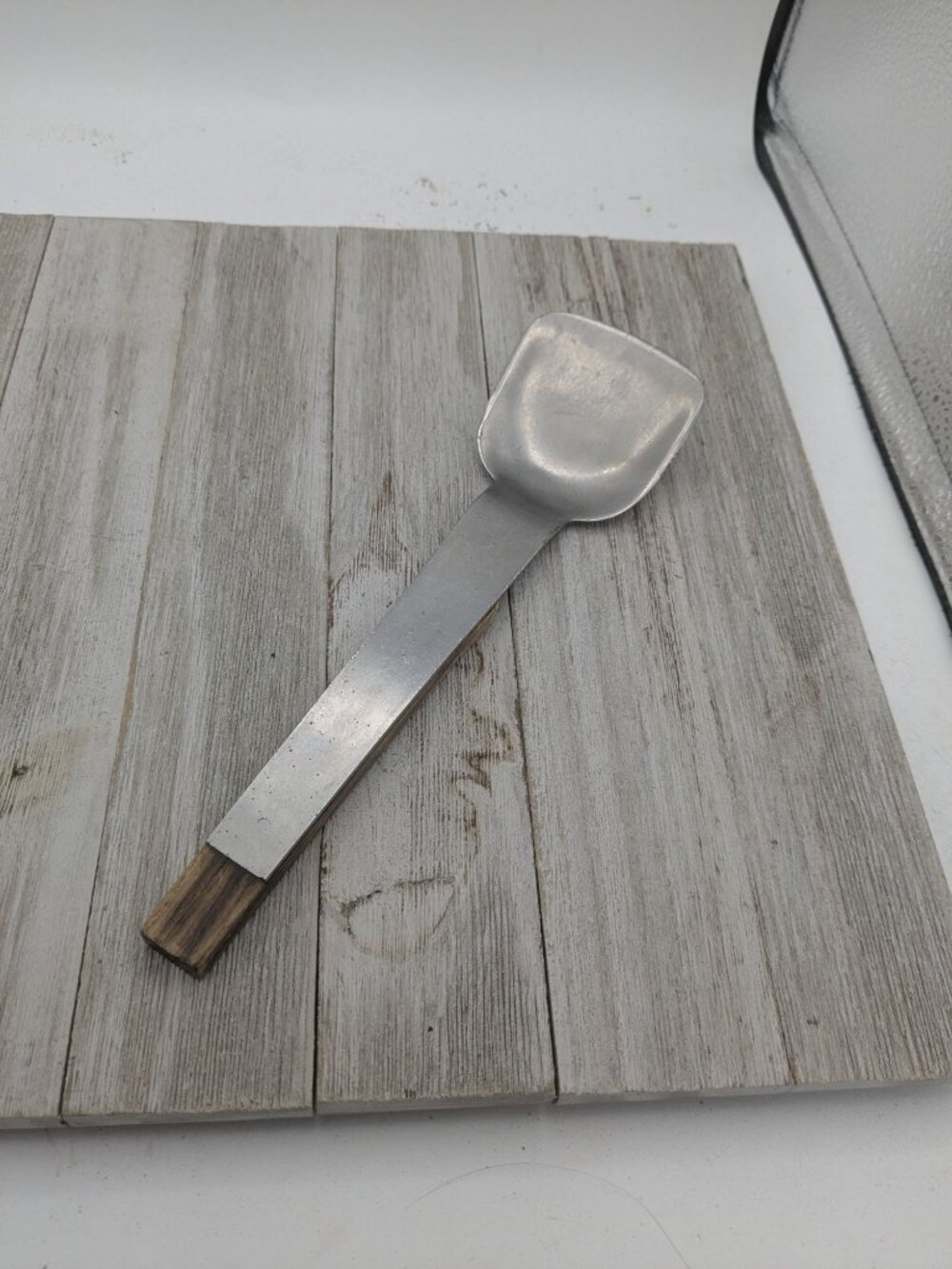 Stainless Steel Ice Cream Spade #1 Scoop Wood Handle 9 1/2" Japan